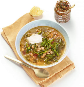 White Bean Soup with Broccoli Rabe